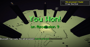 Win screen example