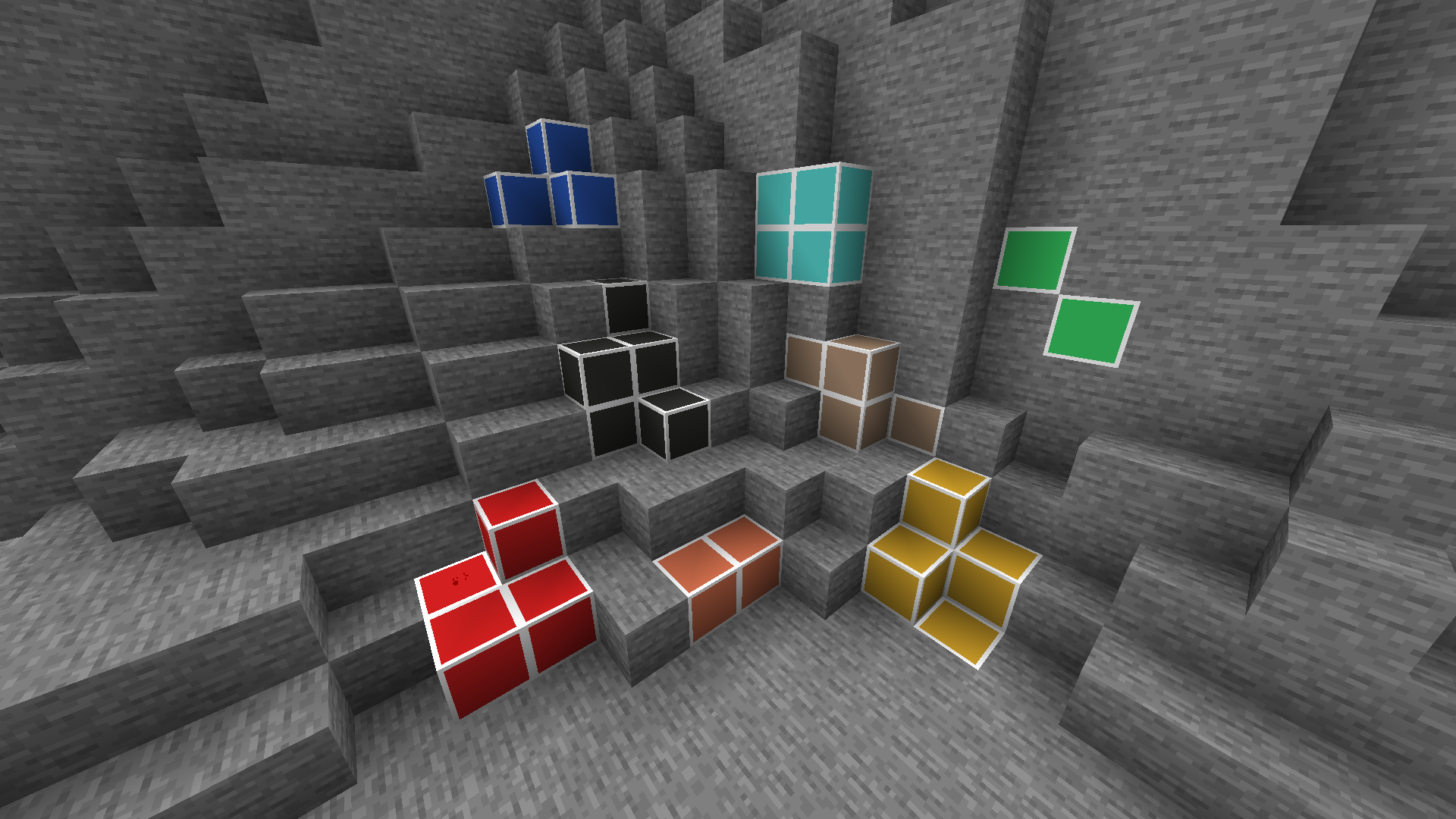 What the overworld ores look like