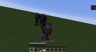 Example of the crystal staff