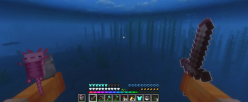 Animated 3D Axolotl bucket for Totem and Shield — screenshot 4