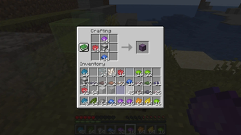 Crafting coloured leather blocks