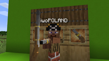 iwoPOLAND posing with the pistol