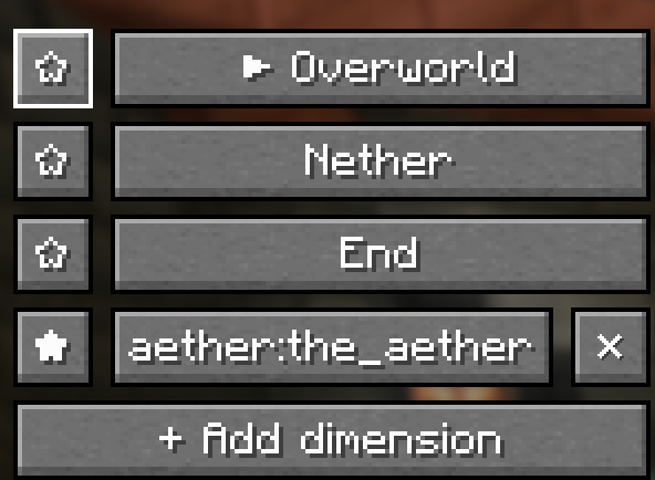 Other mod dimension support.