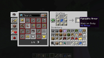 Pigmadillo Armor Crafting Recipe