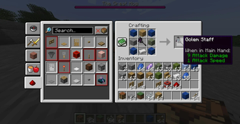 How To Craft Golem Staff
