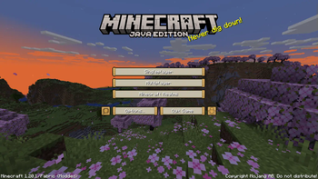 Main menu