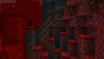 A Scorchia deposit in the nether