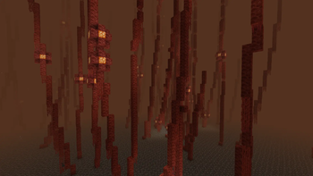 Stalks above the Nether roof with the pack turned on