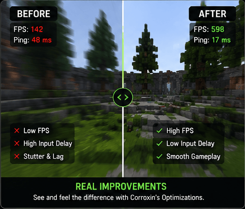 Before and after.