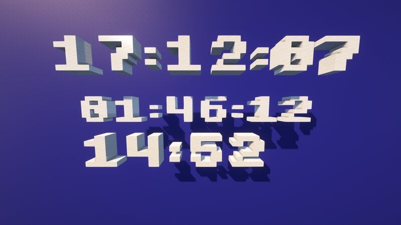 Three clock types in-game clock, timer and manual clock