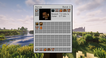 Horse inventory UI + item textures