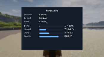 Horse Info Screen