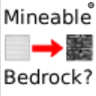 Iron Block's texture to Bedrock's Texture