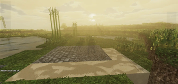 A combination of shaders with patrix texture