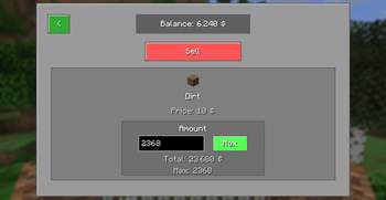 Selling / buying Items