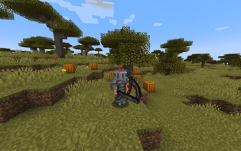 Steel Armor while holding a Netherite Rapier and Scythe