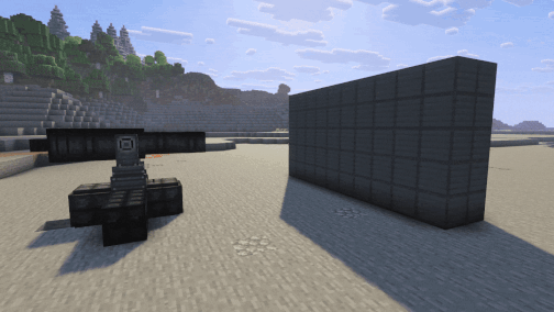 HE Shell on Reinforced Iron Blocks