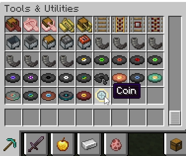 coin in creativeTab