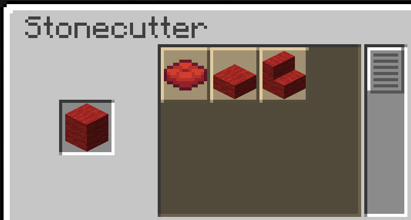 Wool in a stonecutter