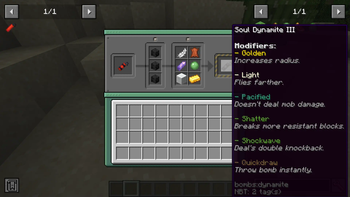 Recipes! Modifiers!