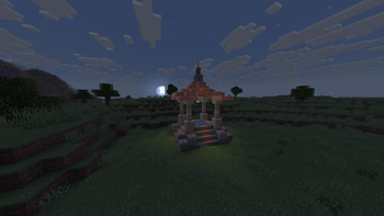Chiseled stone bricks being used in a cool build