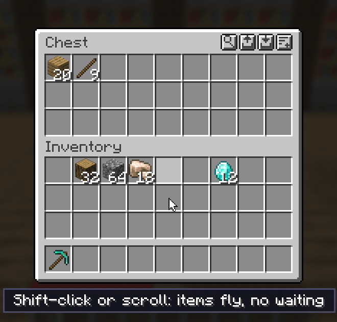 Shift-clicks and scroll-wheel moves