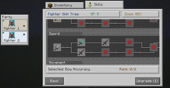 Fighter Villager Skill Tree