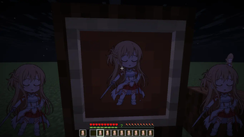 In an item frame