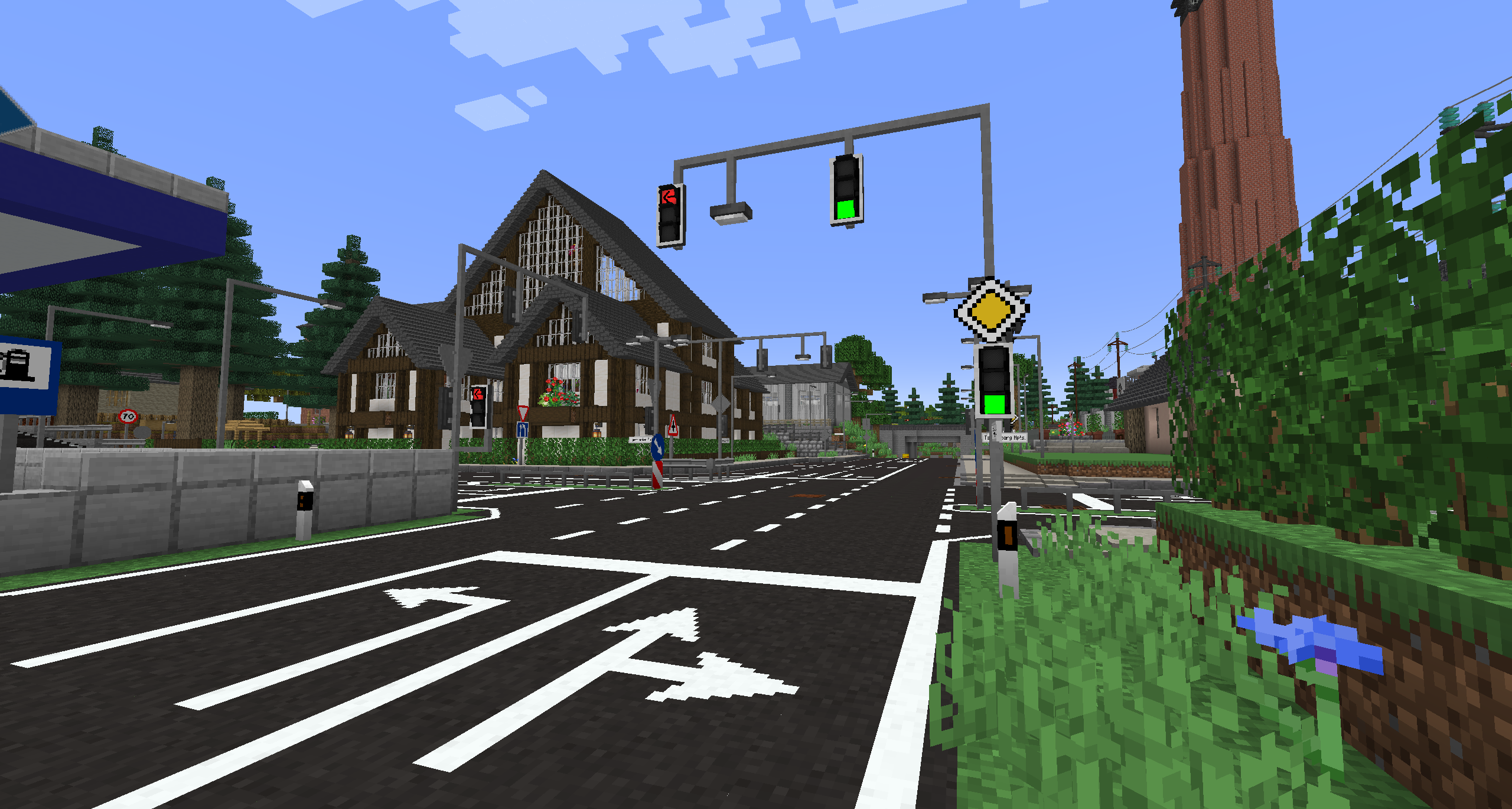 Create customizable and working traffic lights.
(The image is for illustrative purposes only and contains content from other mods)