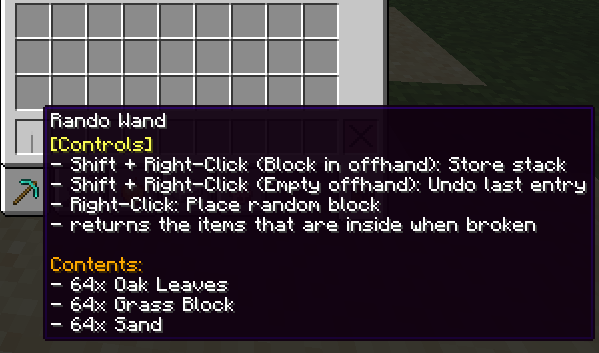example blocks in the wand
