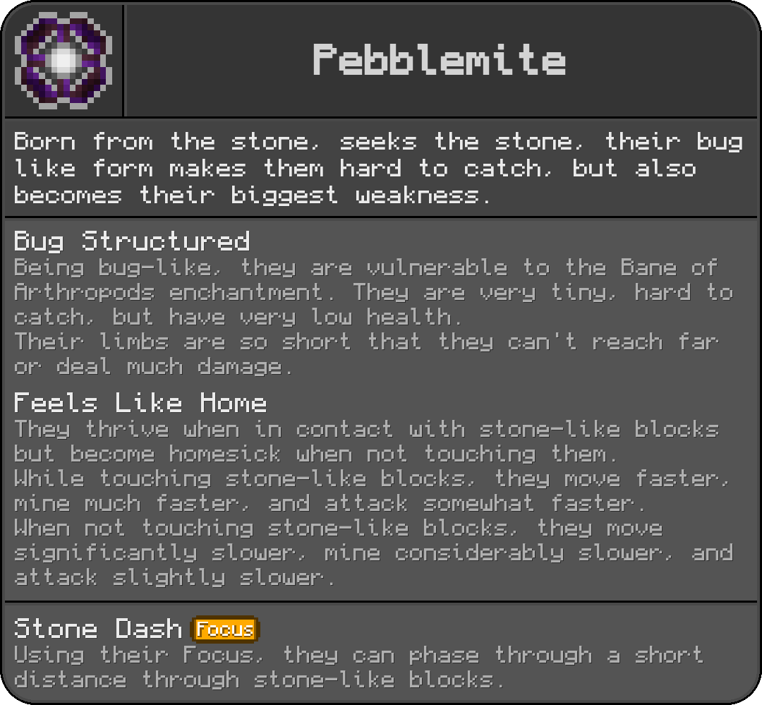 Aspect: Pebblemite