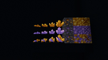 Ametrine Blocks (and amethyst for comparison)