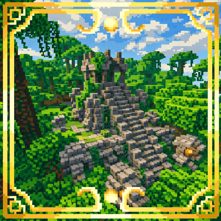 Aztec Temple & Ruins - Ruins Structure ✅
