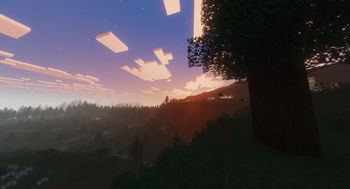 screenshot from mountain+ test with beryl shaders
