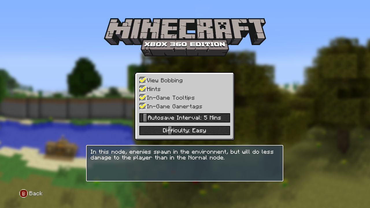 TU9 Game Options Menu