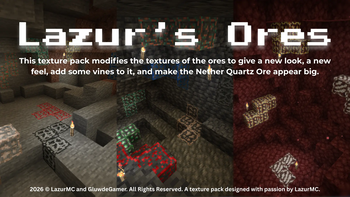 Lazur's Ores Texture Pack [Cover Image]