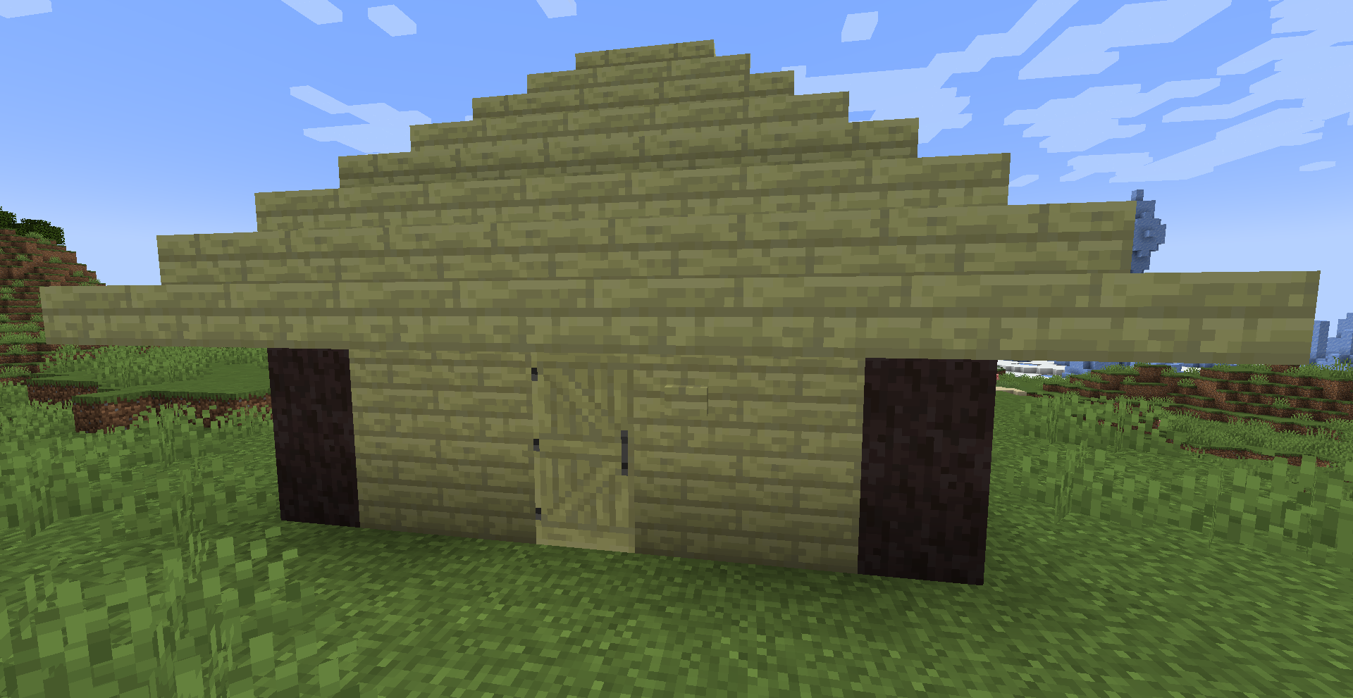 A simple house made of lemon wood