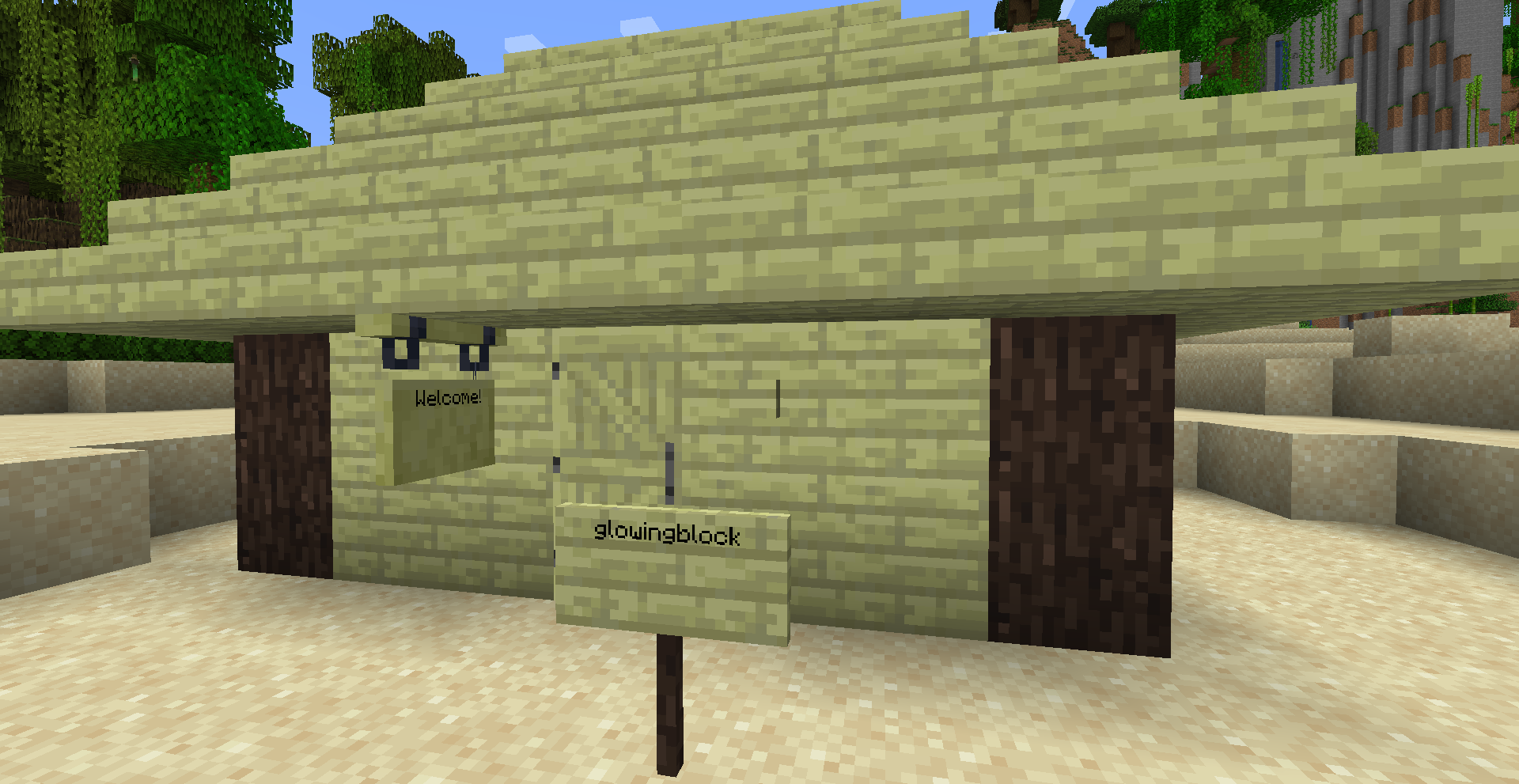 A simple house made of lemon wood