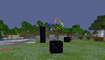 The texture pack showing the end crystal