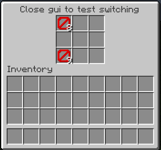 Close button