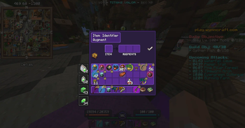 Item Identifier Augment menu