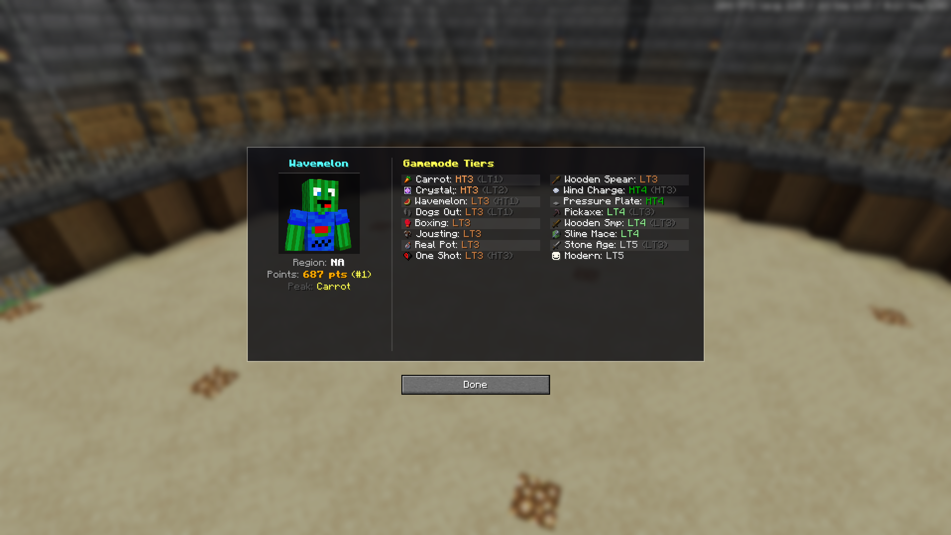 example profile screenshot