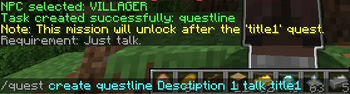 new quest is being part of the questline