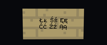Preview of the Polish characters