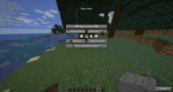 Preview of the pause menu