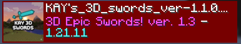 KAY's 3d swords