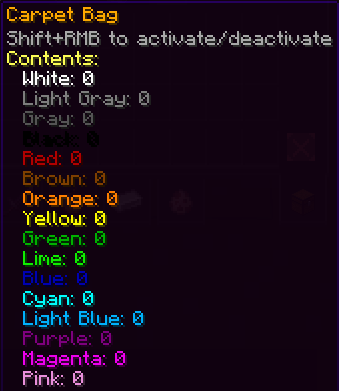 Bag interface