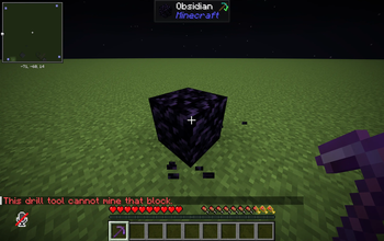 Blocks cant be mined.