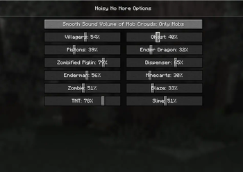 Additional Sound Settings Menu