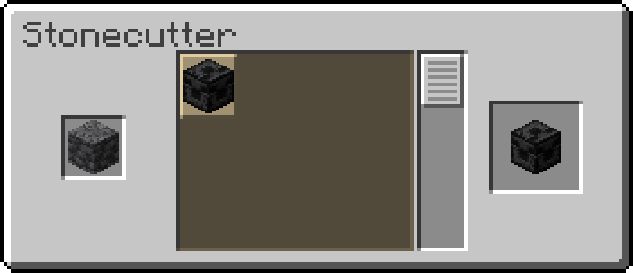 Backported deepslate recipes for the Stonecutter